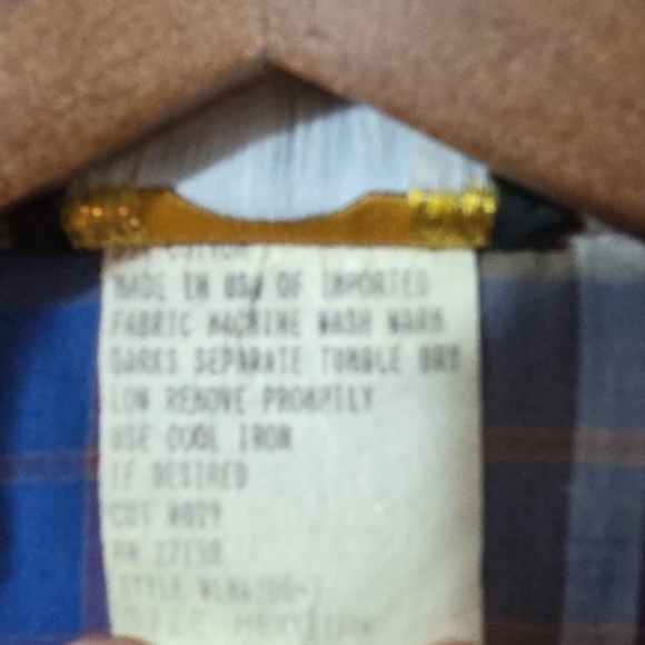 Vintage Holt Pearl Snap Shirt Men’s M Check Western Single Stitch Made In USA - Picture 8 of 9